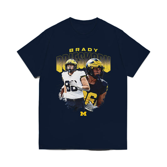 Michigan - NCAA Football : Brady Prieskorn - Collage Comfort Colors T-Shirt-0