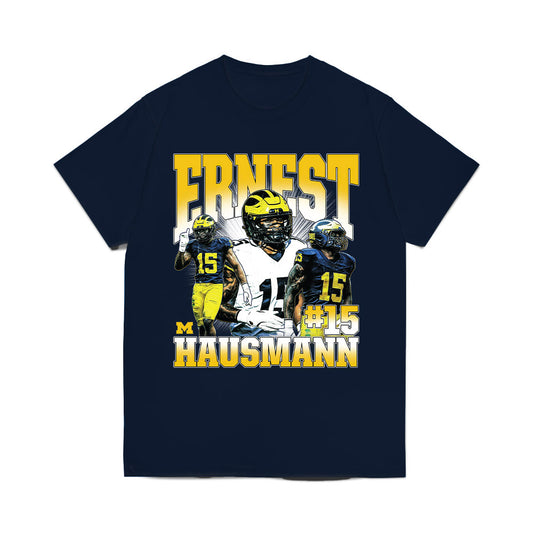Michigan - NCAA Football : Ernest Hausmann - Collage Comfort Colors T-Shirt-0