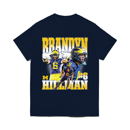 Michigan - NCAA Football : Brandyn Hillman - Collage Comfort Colors T-Shirt-0