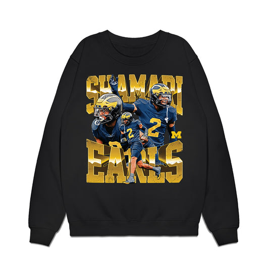 Michigan - NCAA Football : Shamari Earls - Collage Premium Crewneck Sweatshirt-0