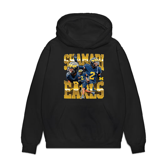 Michigan - NCAA Football : Shamari Earls - Collage Premium Hooded Sweatshirt-0