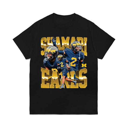 Michigan - NCAA Football : Shamari Earls - Collage Comfort Colors T-Shirt-0