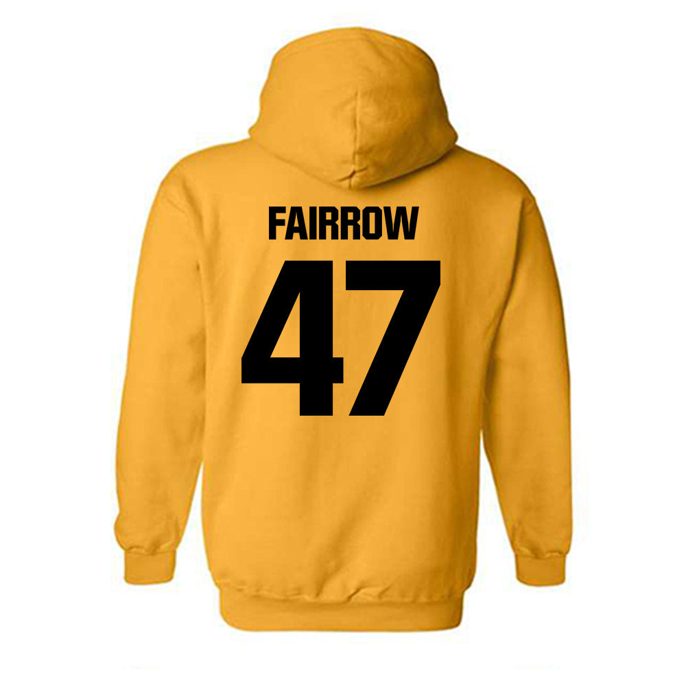 Alabama State - NCAA Football : Davier Fairrow - Classic Shersey Hooded Sweatshirt-1
