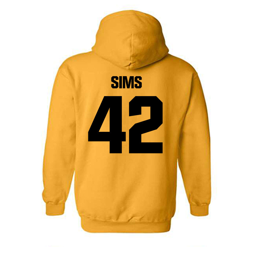Alabama State - NCAA Football : Tashaun Sims - Classic Shersey Hooded Sweatshirt-1