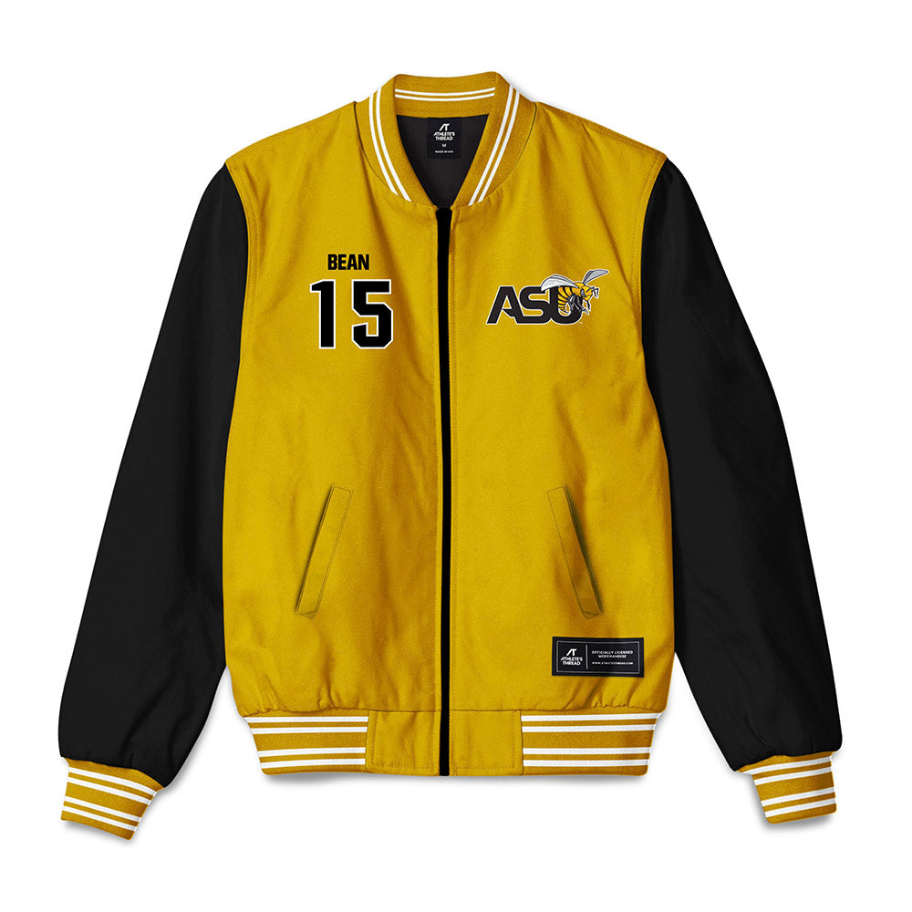 Alabama State - NCAA Football : Elijah Bean - Bomber Jacket-0