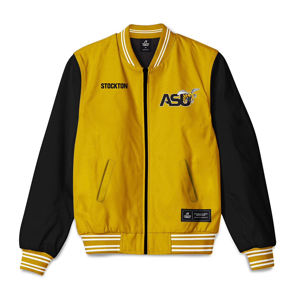 Alabama State - NCAA Men's Track & Field : Seth Stockton - Bomber Jacket-0