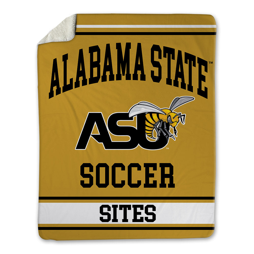 Alabama State - NCAA Women's Soccer : Briana Sites - Blanket-0