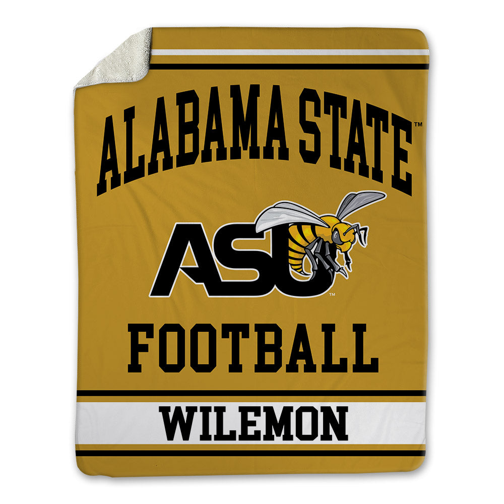 Alabama State - NCAA Football : Garrett Wilemon - Blanket-0