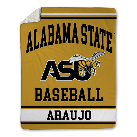 Alabama State - NCAA Baseball : Caio Araujo - Blanket-0