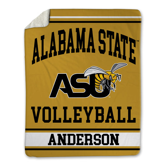 Alabama State - NCAA Women's Volleyball : Zoey Anderson - Blanket-0