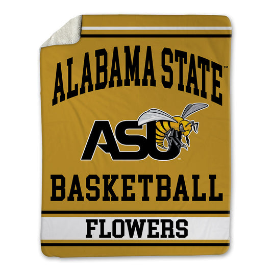 Alabama State - NCAA Women's Basketball : NyKeria Flowers - Blanket-0