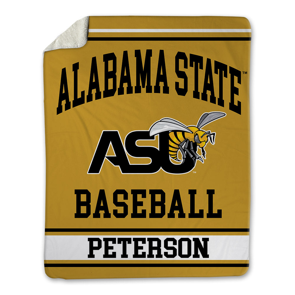 Alabama State - NCAA Baseball : James Peterson - Blanket-0