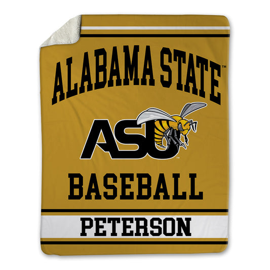 Alabama State - NCAA Baseball : James Peterson - Blanket-0
