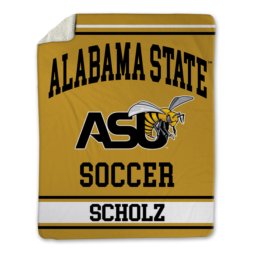 Alabama State - NCAA Women's Soccer : Jenna Scholz - Blanket-0