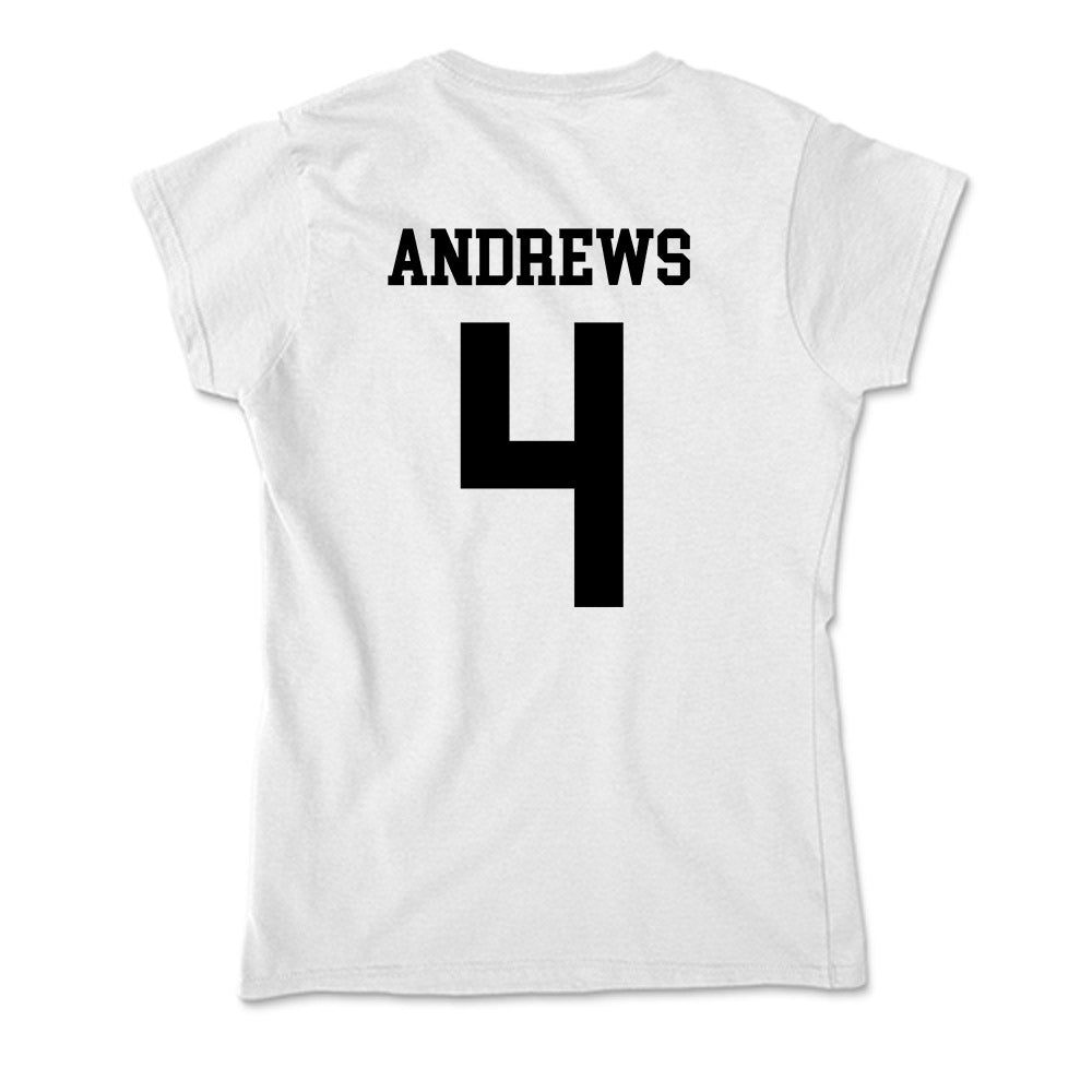 Alabama State - NCAA Men's Basketball : Mario Andrews - Classic Shersey Soft Style Women’s T-Shirt-1