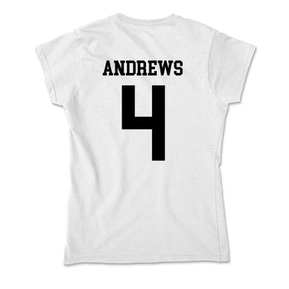 Alabama State - NCAA Men's Basketball : Mario Andrews - Classic Shersey Soft Style Women’s T-Shirt-1
