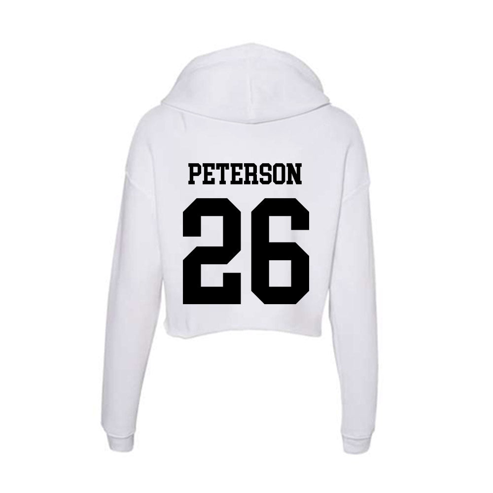 Alabama State - NCAA Baseball : James Peterson - Classic Shersey Women's Crop Fleece Hoodie-1