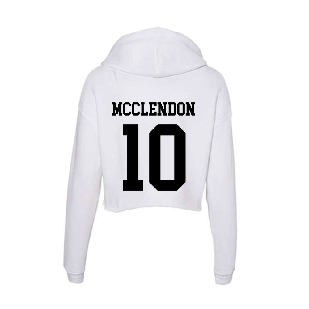 Alabama State - NCAA Women's Basketball : Charlese McClendon - Classic Shersey Women's Crop Fleece Hoodie-1