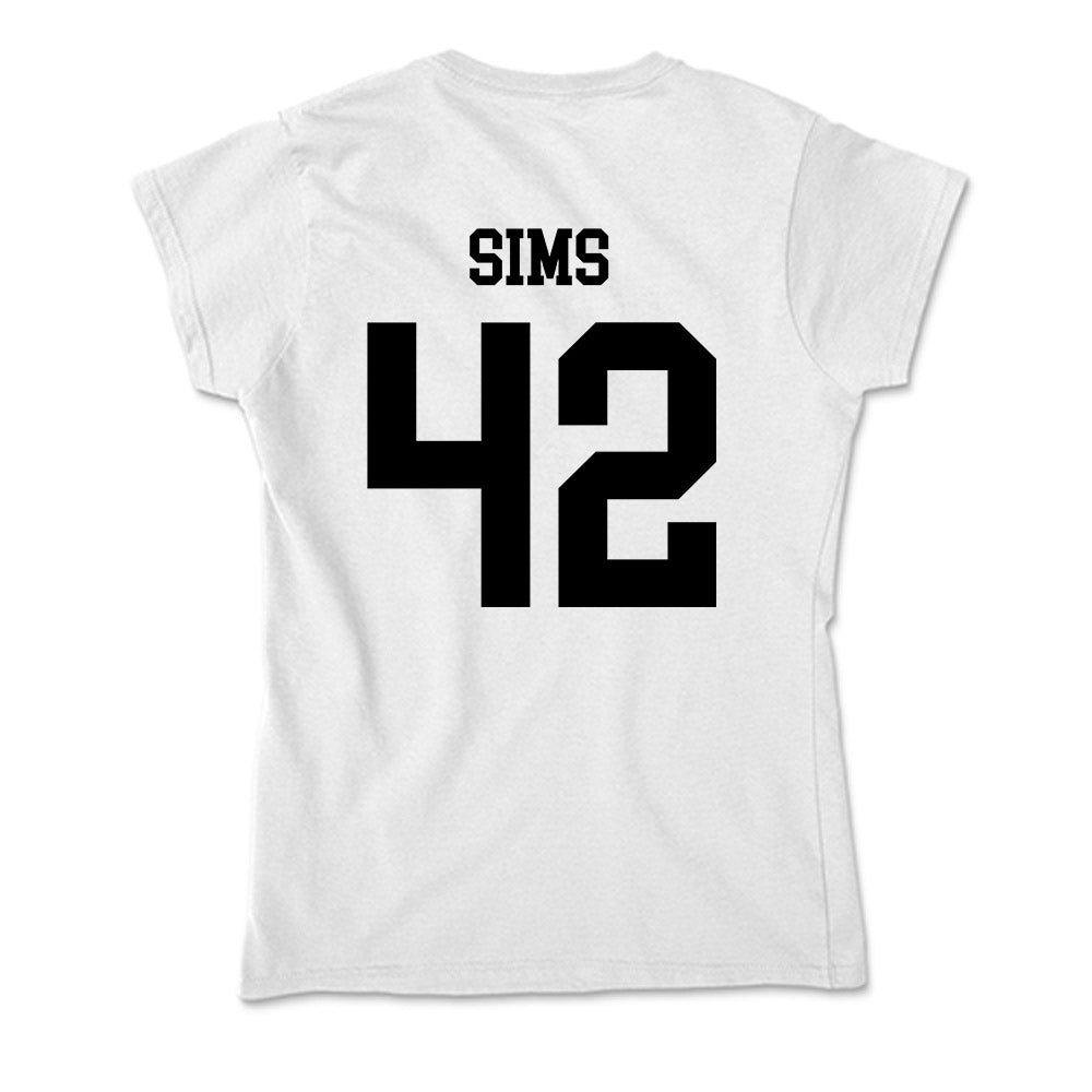 Alabama State - NCAA Football : Tashaun Sims - Classic Shersey Soft Style Women’s T-Shirt-1