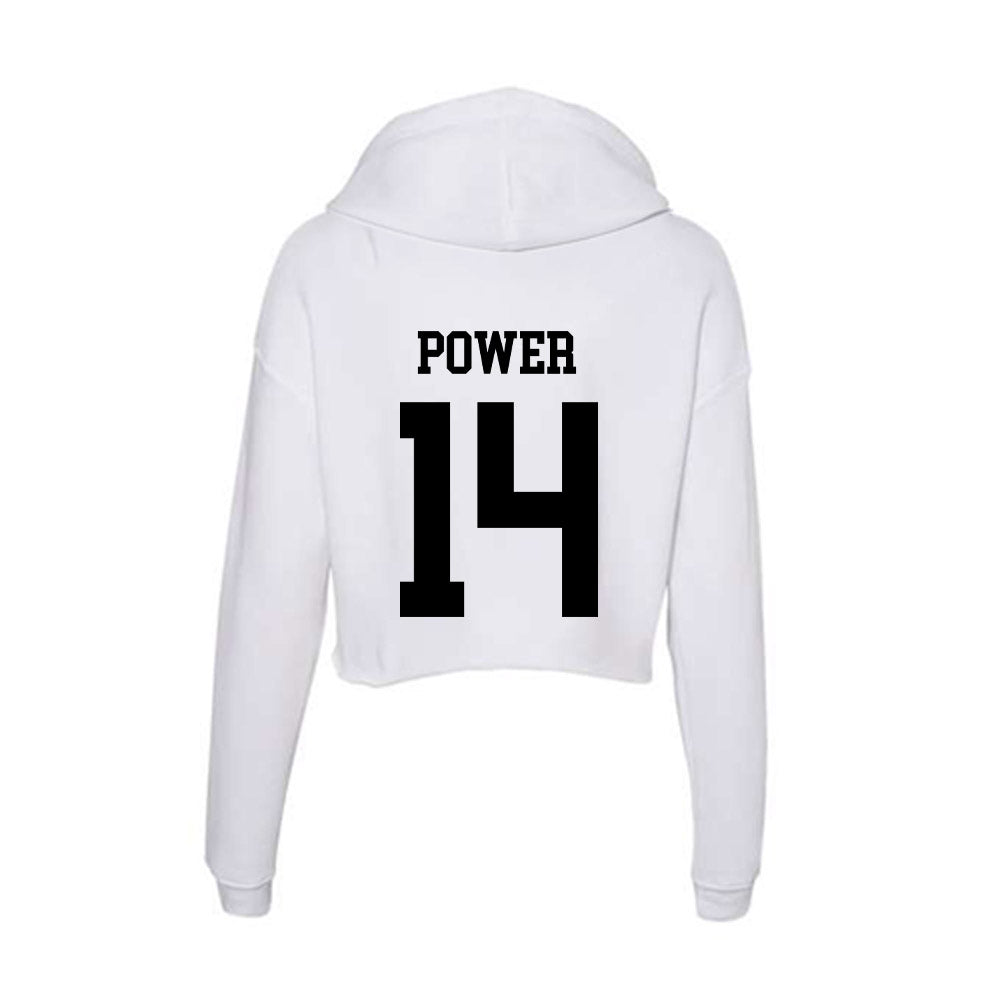 Alabama State - NCAA Baseball : Trey Power - Classic Shersey Women's Crop Fleece Hoodie-1