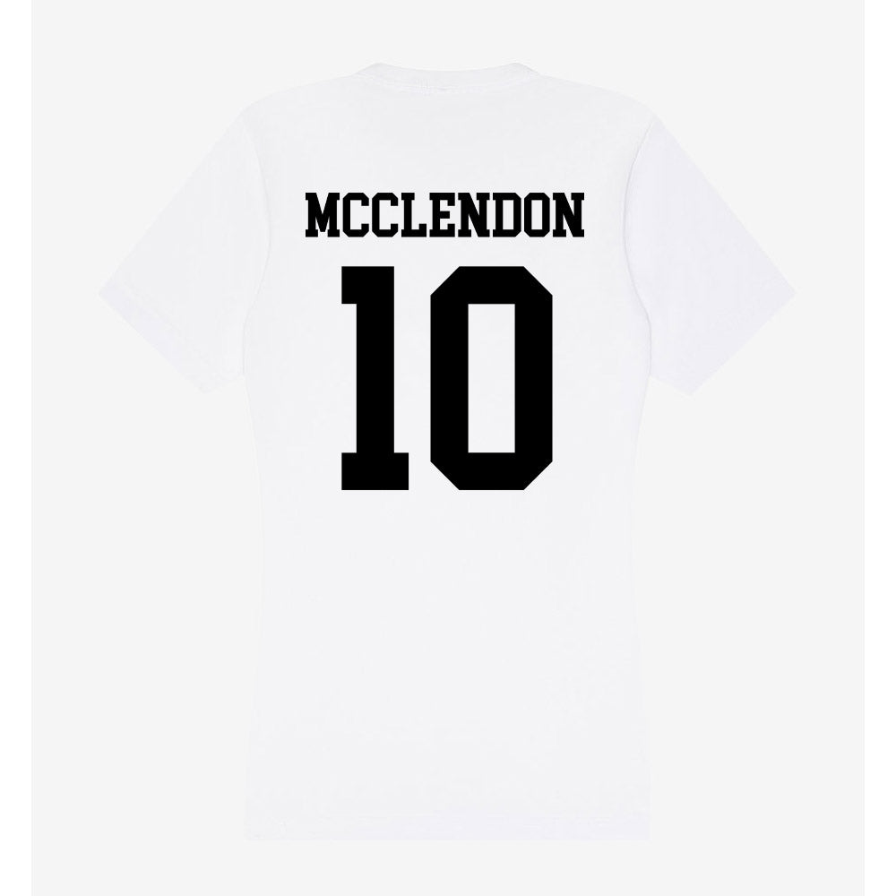 Alabama State - NCAA Women's Basketball : Charlese McClendon - Classic Shersey Women's V-Neck T-Shirt-1