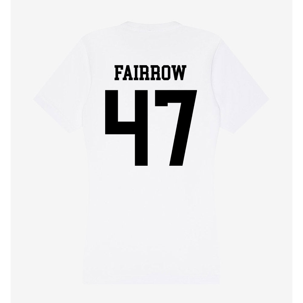 Alabama State - NCAA Football : Davier Fairrow - Classic Shersey Women's V-Neck T-Shirt-1