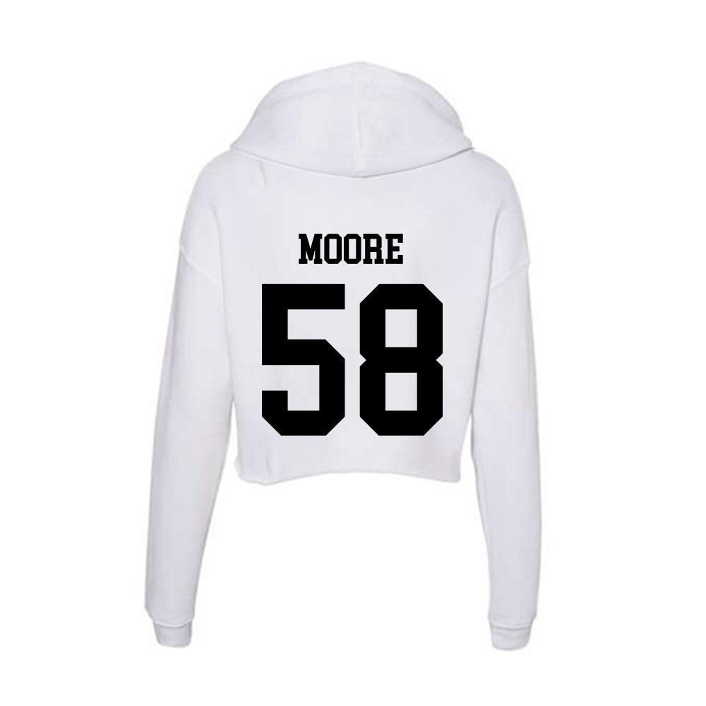 Alabama State - NCAA Football : Michael Moore - Classic Shersey Women's Crop Fleece Hoodie-1