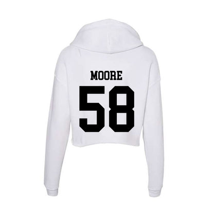 Alabama State - NCAA Football : Michael Moore - Classic Shersey Women's Crop Fleece Hoodie-1