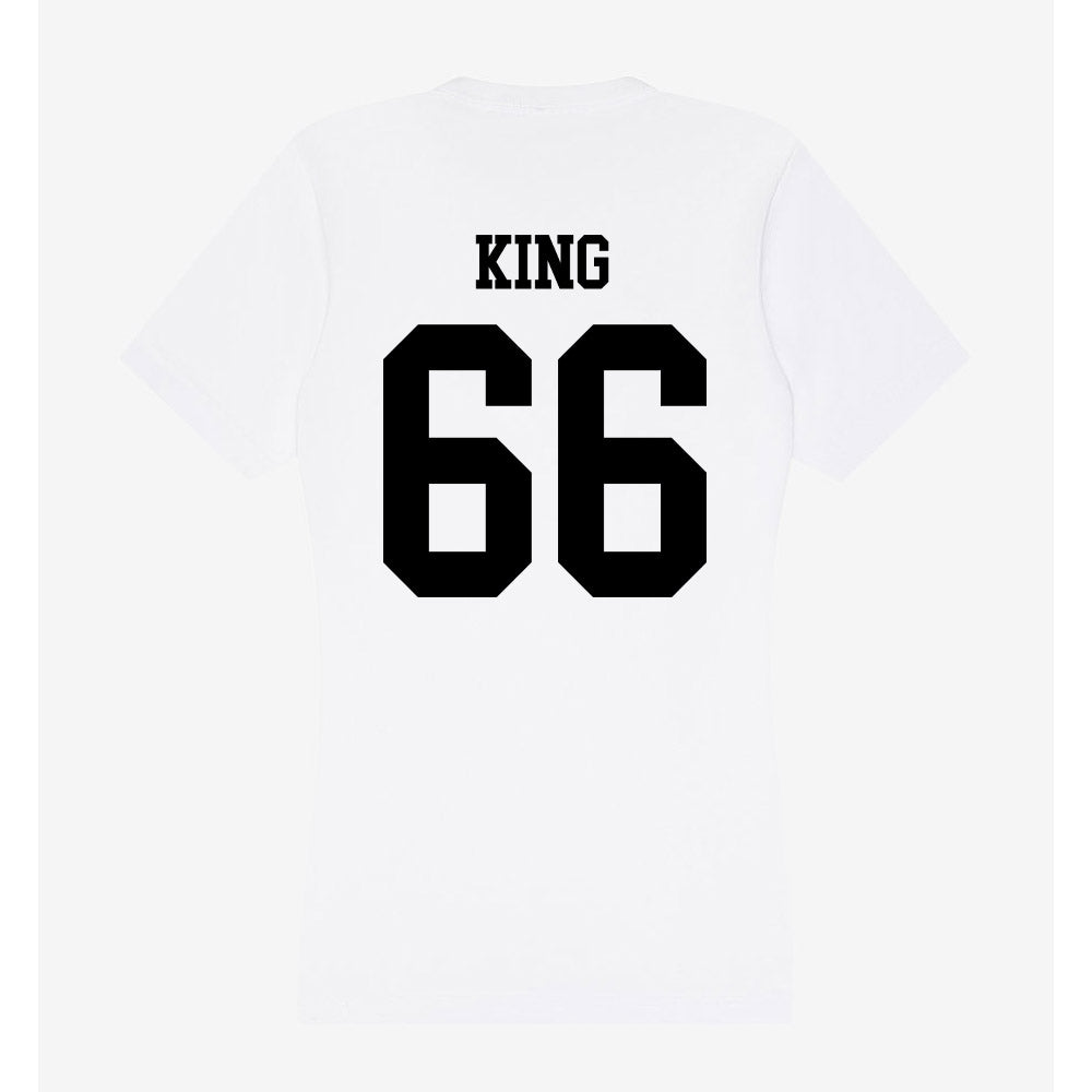 Alabama State - NCAA Football : Darrius King - Classic Shersey Women's V-Neck T-Shirt-1