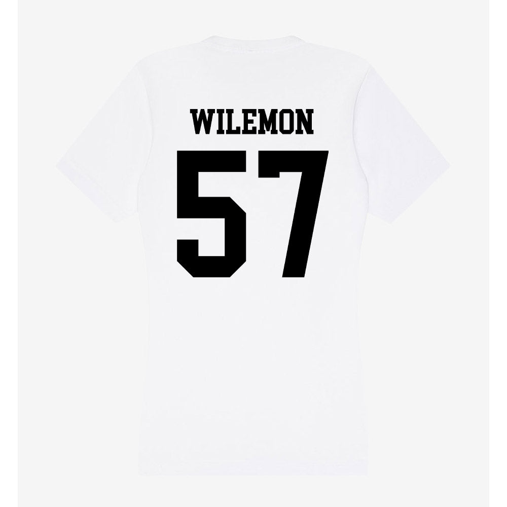 Alabama State - NCAA Football : Garrett Wilemon - Classic Shersey Women's V-Neck T-Shirt-1