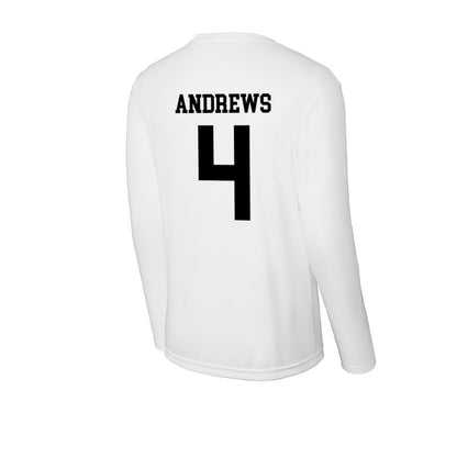 Alabama State - NCAA Men's Basketball : Mario Andrews - Classic Shersey Activewear Long Sleeve T-Shirt-1