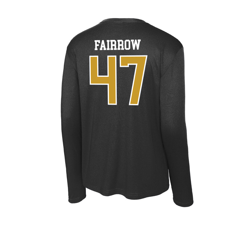 Alabama State - NCAA Football : Davier Fairrow - Classic Shersey Activewear Long Sleeve T-Shirt-1
