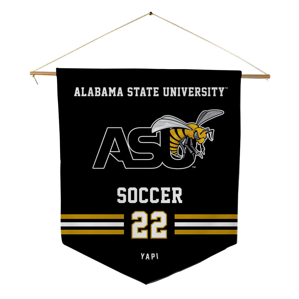 Alabama State - NCAA Women's Soccer : Emmanuella Yapi - Pennant - 18" x 21"-0