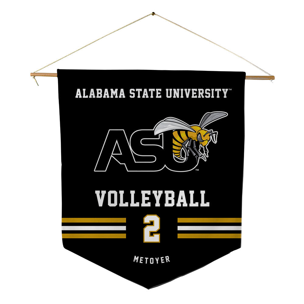 Alabama State - NCAA Women's Volleyball : Brynn Metoyer - Pennant - 18" x 21"-0