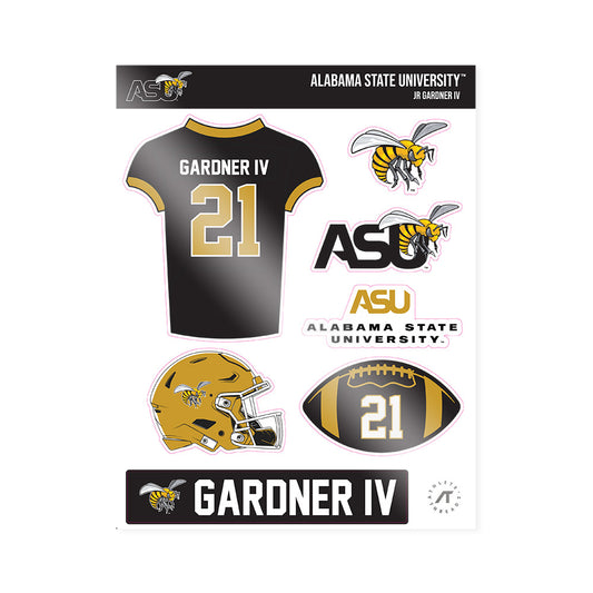 Alabama State - NCAA Football : JR Gardner IV - Sticker Sheet-0