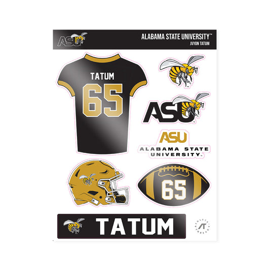 Alabama State - NCAA Football : Jvyon Tatum - Sticker Sheet-0