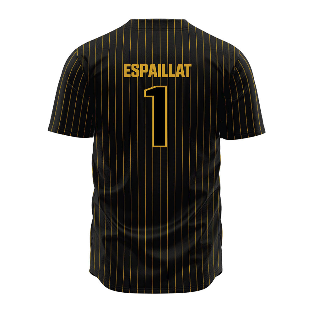 Alabama State - NCAA Baseball : Alex Espaillat - Black Jersey-1