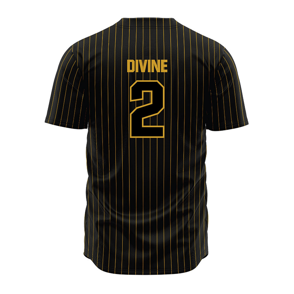 Alabama State - NCAA Baseball : Breydon Divine - Black Jersey-1