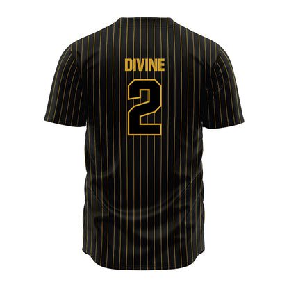 Alabama State - NCAA Baseball : Breydon Divine - Black Jersey-1