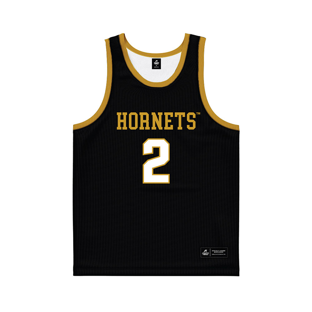 Alabama State - NCAA Men's Basketball : Micah Simpson - Black Basketball Jersey-0