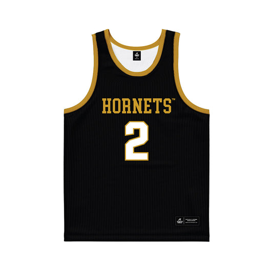 Alabama State - NCAA Men's Basketball : Micah Simpson - Black Basketball Jersey-0