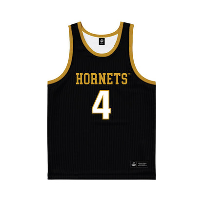 Alabama State - NCAA Men's Basketball : Mario Andrews - Black Basketball Jersey-0