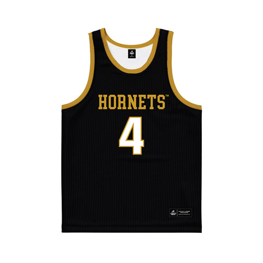 Alabama State - NCAA Men's Basketball : Mario Andrews - Black Basketball Jersey-0