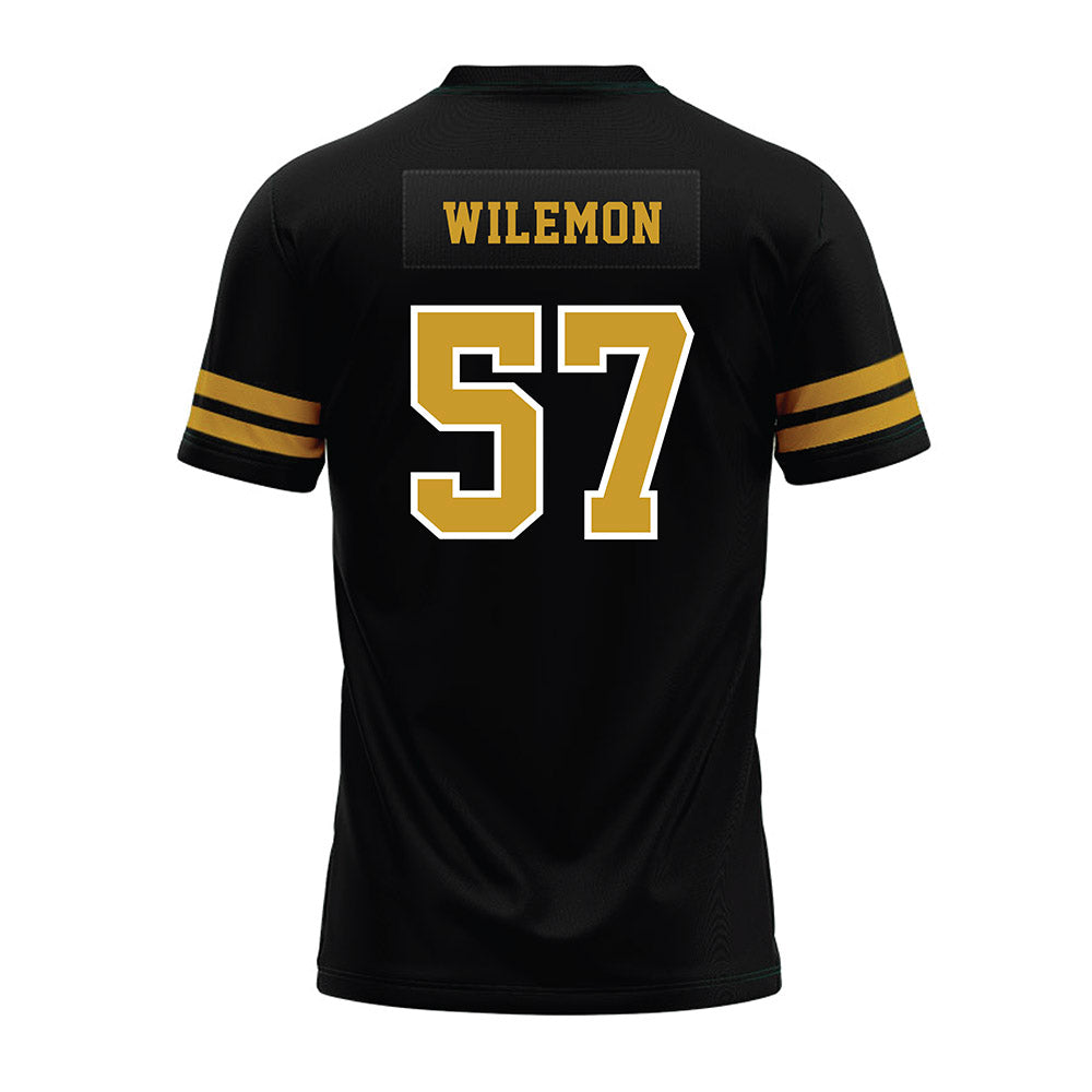 Alabama State - NCAA Football : Garrett Wilemon - Black Premium Football Jersey-1