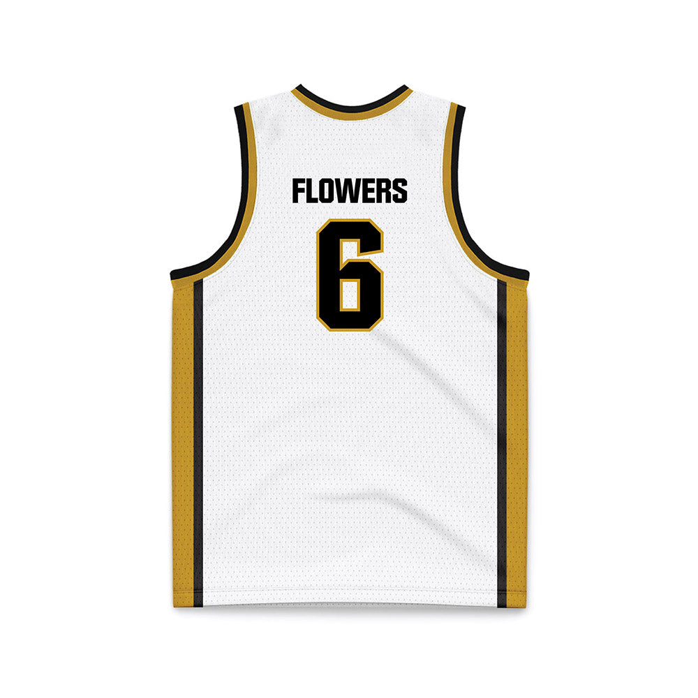 Alabama State - NCAA Women's Basketball : NyKeria Flowers - White Basketball Jersey-1