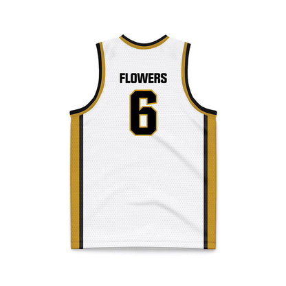Alabama State - NCAA Women's Basketball : NyKeria Flowers - White Basketball Jersey-1