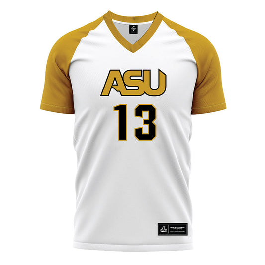 Alabama State - NCAA Women's Soccer : Briana Sites - White Soccer Jersey-0