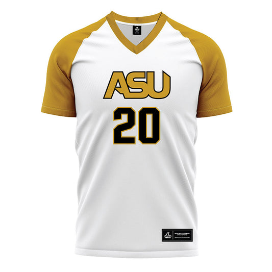 Alabama State - NCAA Women's Soccer : Jenna Scholz - White Soccer Jersey-0