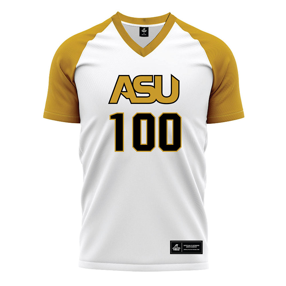Alabama State - NCAA Women's Soccer : Billy Bob - White Soccer Jersey-0