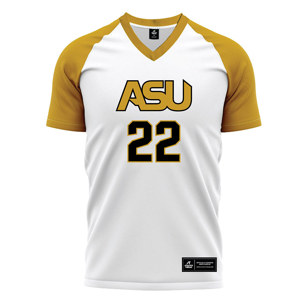 Alabama State - NCAA Women's Soccer : Emmanuella Yapi - White Soccer Jersey-0